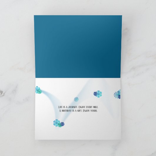 Sparkling Bokeh Lights Verjaardag Kaart (Binnen)