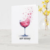 Sparkling Bubble Verjaardagskaart Kaart (Gele Bloem)