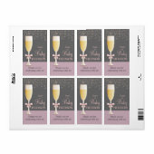 Sparkling Bubbly Sip & See Wijn Etiketten (Full Sheet)
