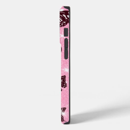 Sparkling Butterfly Garden - Elegante Natuur Case-Mate iPhone Case (Achterkant / Links)