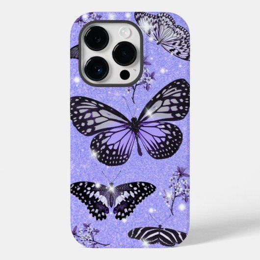 Sparkling Butterfly Garden - Elegante Natuur Case-Mate iPhone Case (Achterkant)