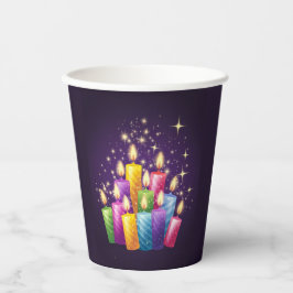 Sparkling Candles Delight Papieren Bekers