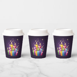 Sparkling Candles Delight Papieren Bekers