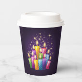 Sparkling Candles Delight Papieren Bekers (Voorkant)