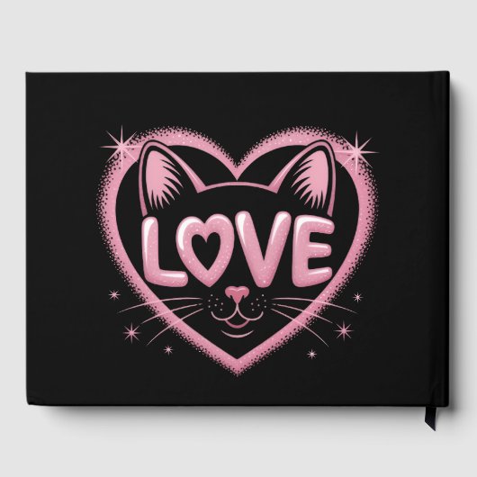 Sparkling Cat Love Gastenboek (Achterkant)