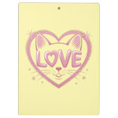 Sparkling Cat Love Klembord (Achterkant)