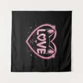 Sparkling Cat Love Wandkleed (Voorkant (horizontaal))