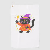 Sparkling Celestial Kat Witch Classic T-shirt Golfhanddoek (Voorkant)