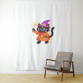 Sparkling Celestial Kat Witch Classic T-shirt Wandkleed (In situ)