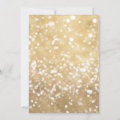 Sparkling Champagne en groen Nieuwjaarsfeest Kaart (Achterkant)