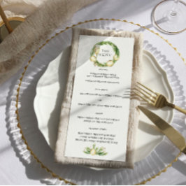 Sparkling Cheer | Winter Groene Huwelijksmenu Menu