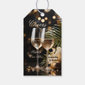 Sparkling Cheers Feestelijke Trouwcadeau Label Cadeaulabel (Voorkant)