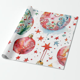 Sparkling Christmas Ball Delight Cadeaupapier