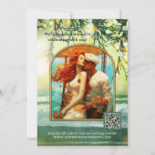 Sparkling Christmas Beach Foto Save the Date Kaart (Achterkant)