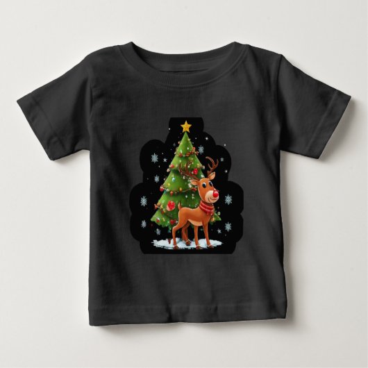 Sparkling Christmas: bomen, rendieren en sterren d (Voorkant)