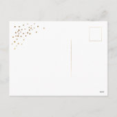 Sparkling Christmas Faux Folie - Vakantie Briefkaa Feestdagenkaart (Achterkant)