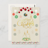 Sparkling Christmas Ornament Kaart (Voorkant / Achterkant)