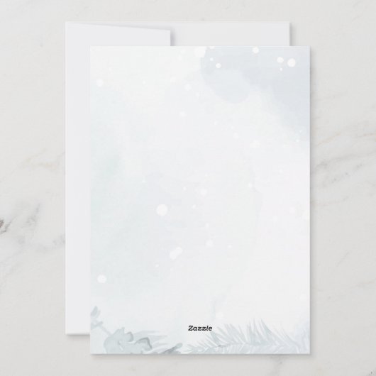 Sparkling Christmas Tree Flat Holiday Card Feestdagenkaart (Achterkant)