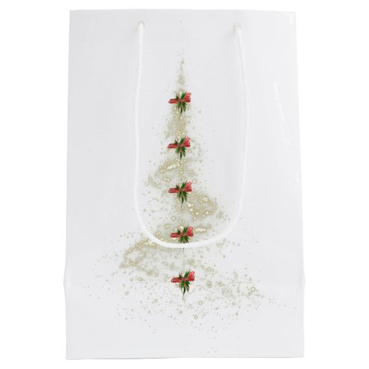Sparkling Christmas Tree gift bag Medium Cadeauzakje (Achterkant)