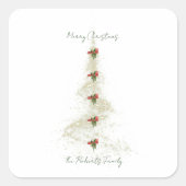 Sparkling Christmas Tree gift stickers (Voorkant)