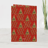 Sparkling Christmas Tree Greeting Card Feestdagen Kaart (Achterkant)