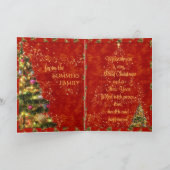 Sparkling Christmas Tree Greeting Card Feestdagen Kaart (Binnen)