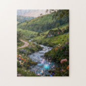 Sparkling Cottage Stream Legpuzzel (Verticaal)