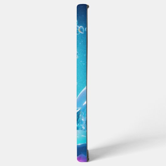 Sparkling Crystal Hearts and Bubbles Phone Case Samsung Galaxy Hoesje (Linkerkant)