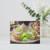 Sparkling Crystal Key Lime Pie Briefkaart (Staand voorkant)