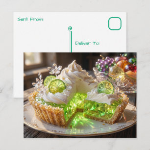 Sparkling Crystal Key Lime Pie Briefkaart