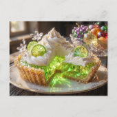 Sparkling Crystal Key Lime Pie Briefkaart (Voorkant)