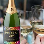 Sparkling Custom Nieuwjaar Label Sparkling Wijnetiket