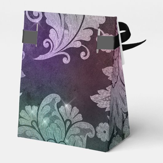 Sparkling Damask Bedankdoosjes (Achterkant)