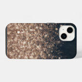 Sparkling Dew druppels in Earth Tones iPhone Hoesje (Achterkant horizontaal)