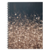 Sparkling Dew druppels in Earth Tones Notitieboek (Voorkant)