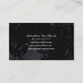 Sparkling Diamond Jewellery Designer Zwarte Kaart Visitekaartje (Achterkant)