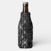 Sparkling Diamonds on Black Flesjeskoeler (Fles Voorkant)