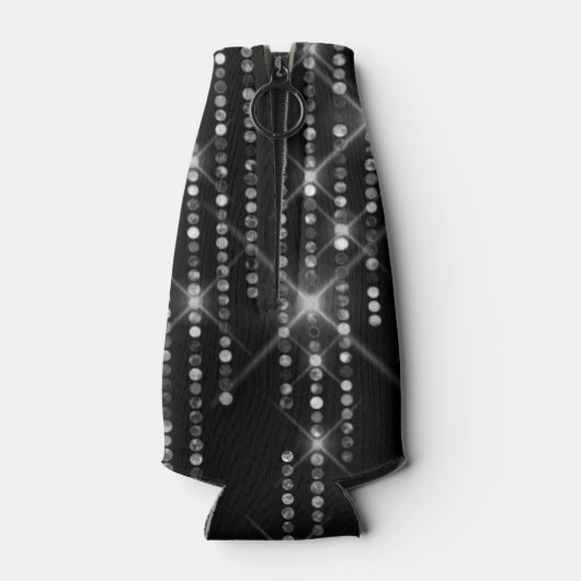 Sparkling Diamonds on Black Flesjeskoeler (Achterkant)