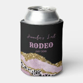 Sparkling Disco cowgirl Bachelorette, gouden glitt Blikjeskoeler (Blikje Voorkant)