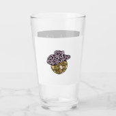 Sparkling Disco cowgirl Bachelorette, gouden glitt Glas (Achterkant)