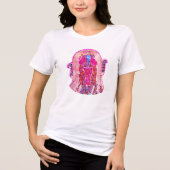 Sparkling Disco Ghost - Retro Halloween Sequin Des Tri-Blend Shirt (Voorkant)