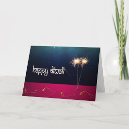 Sparkling Diwali - Wenskaart Kaart