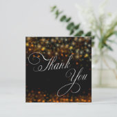 Sparkling en sterren kleurrijk bedankkaart (Staand voorkant)