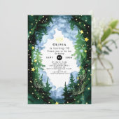 Sparkling Enchanted Woodland Verjaardag Kaart (Staand voorkant)