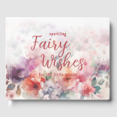 Sparkling Fairy Wishes Fairycore Garden Verjaardag Gastenboek (Voorkant)