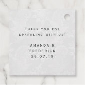 Sparkling Fantasy Red Bird Bedankjes Labels (Achterkant)