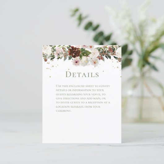 Sparkling Floral Chuppah Wedding Details (Staand voorkant)