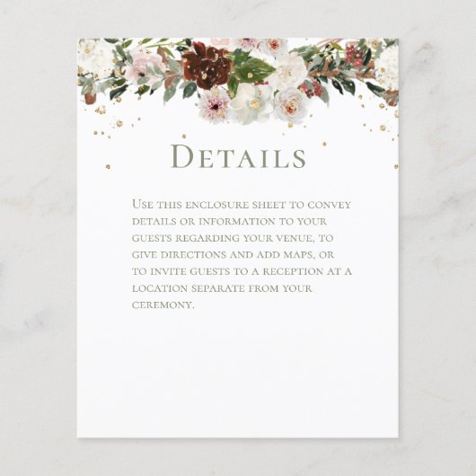 Sparkling Floral Chuppah Wedding Details (Voorkant)