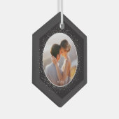 Sparkling Frame Custom Photo Christmas Ornament (Voorkant Rechts)