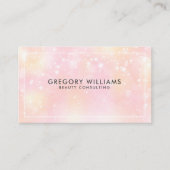 Sparkling Girly Roze Achtergrond Visitekaartje (Voorkant)